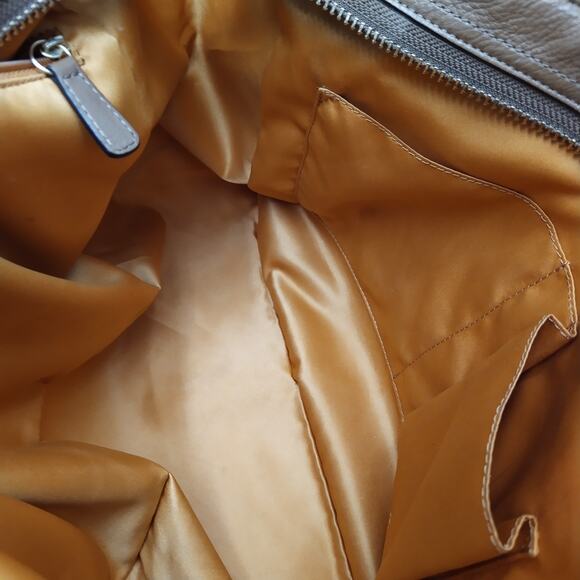 Coach Park Brown Leather Double Handles Zipper Closure Tote Bag - Picture 13 of 16